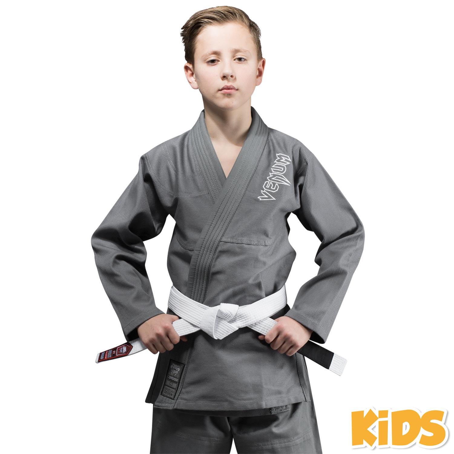 Kimono de BJJ Venum Contender Kids - Gris Foto 1