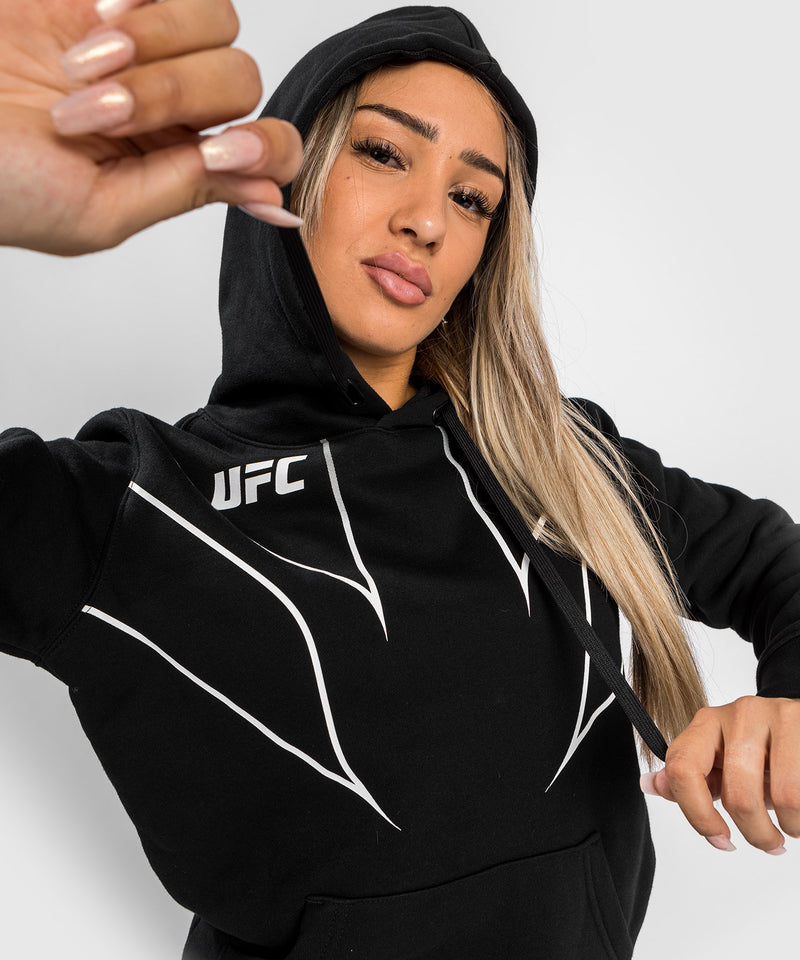 Sudadera con capucha UFC Venum Fight Night 2.0 para mujer - Negra