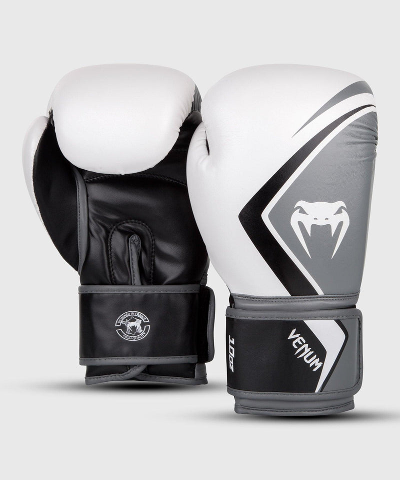 Guantes de Boxeo Venum Contender 2.0 - Blanco/Gris-Negro Foto 2