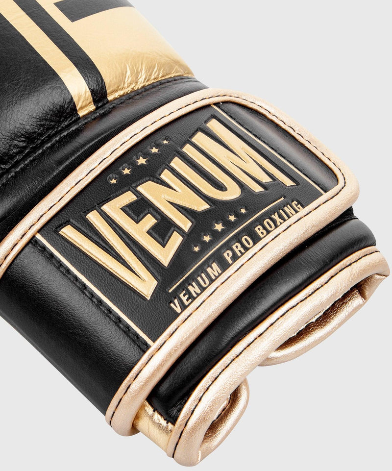 Guantes de Boxeo profesional Venum Shield â€? Velcro - Negro/Oro Foto 5