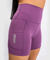 Shorts de Ciclismo Venum Essential -  Orquídea Oscuro/Plata Cepillada
