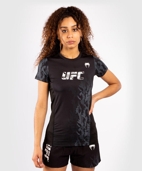 Camiseta T?©cnica Manga Corta Para Mujer UFC Venum Authentic Fight Week Performance - Negro Foto 1