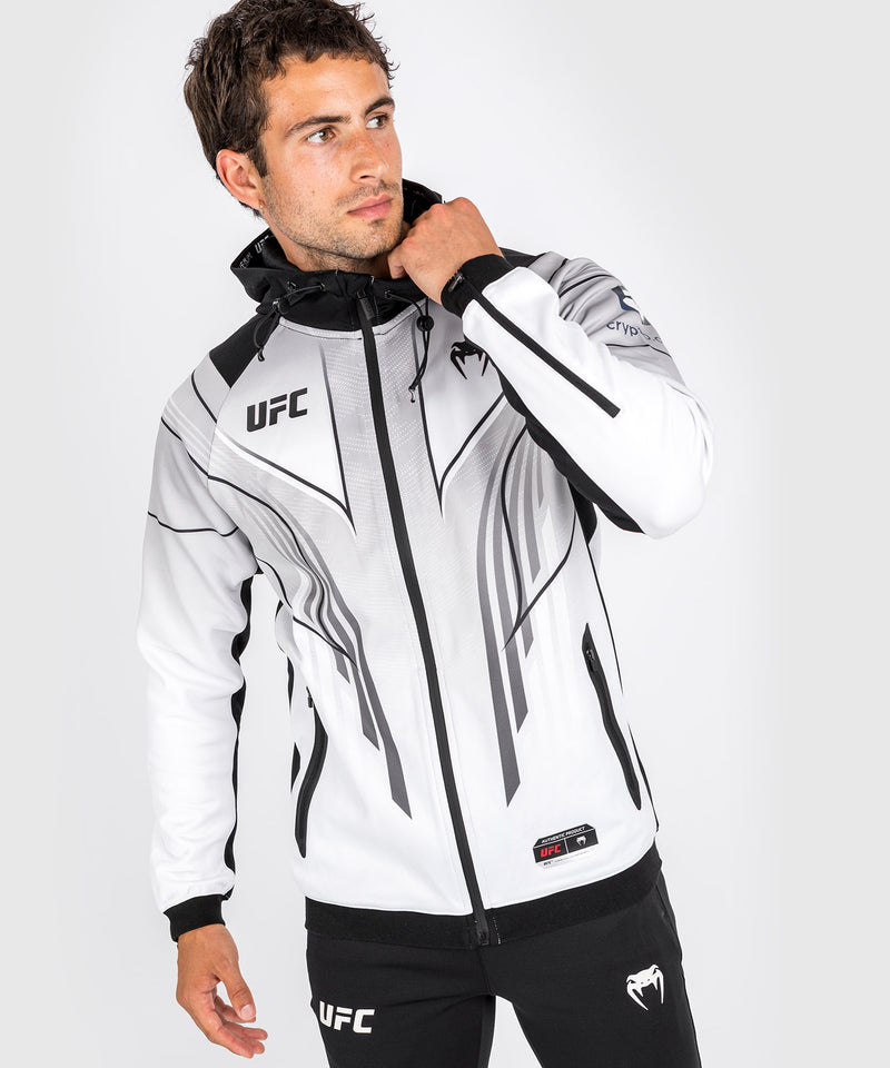 Sudadera con capucha UFC Venum Authentic Fight Night 2.0 para hombre - Blanco