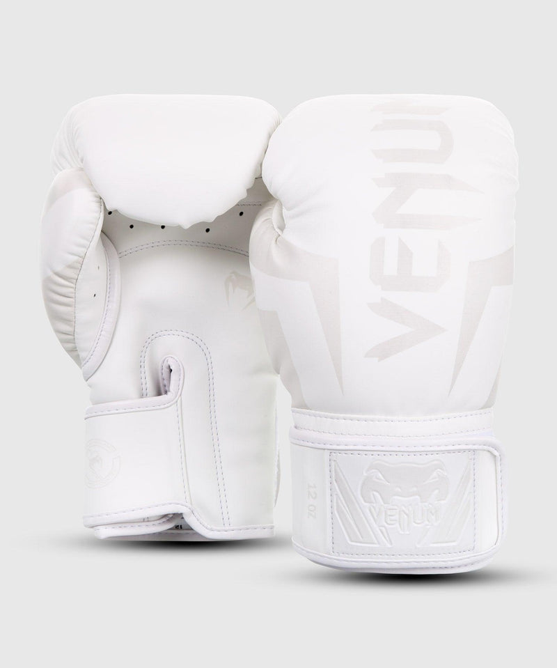 Guantes de Boxeo Venum Elite - Blanco/Blanco Foto 3