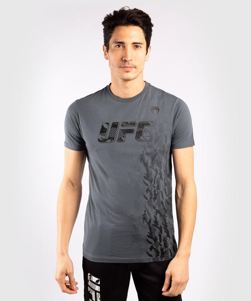 Camiseta De Algod??n Manga Corta Para Hombre UFC Venum Authentic Fight Week - Gris Foto 1