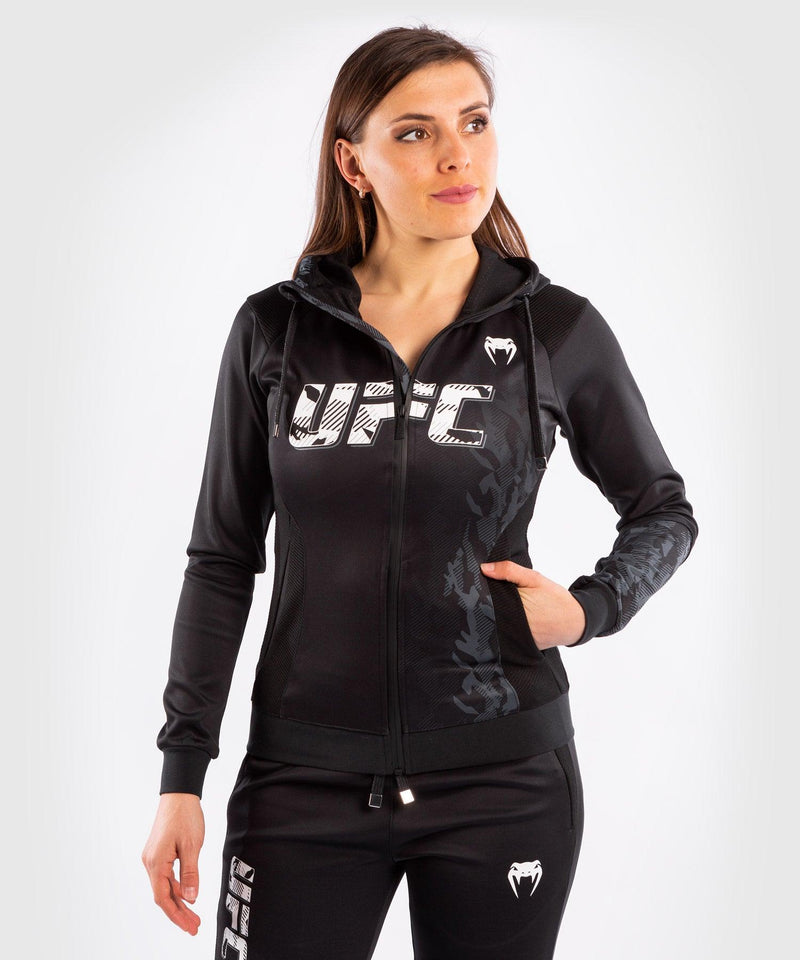 Sudadera Con Cremallera Para Mujer UFC Venum Authentic Fight Week - Negro Foto 1