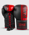 Guantes de Boxeo profesional Venum Shield â€? cordones - Negro/Rojo Foto 3