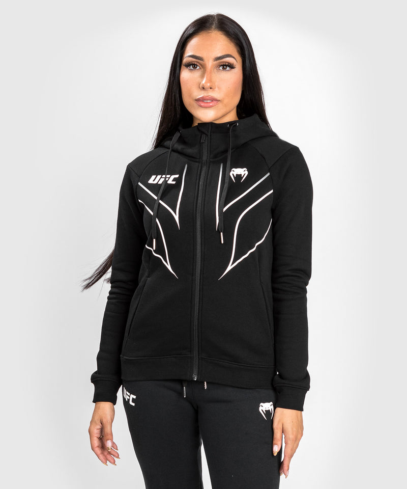 Replica de UFC Venum Fight Night 2.0 Sudadera con cremallera para mujer - Negra