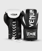 Guantes de Boxeo profesional Venum Hammer â€? Cordones - Negro/Blanco Foto 4