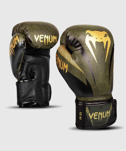 Guantes de Boxeo Venum Impact - Caqui/Oro Foto 1