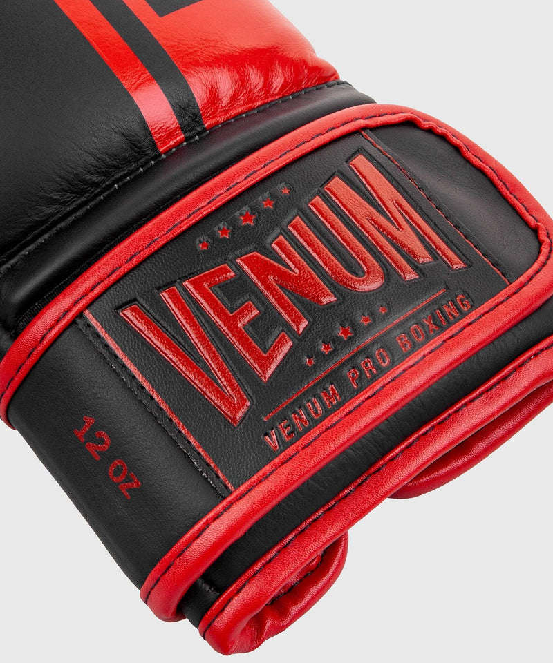 Guantes de Boxeo profesional Venum Shield â€? Velcro - Negro/Rojo Foto 7