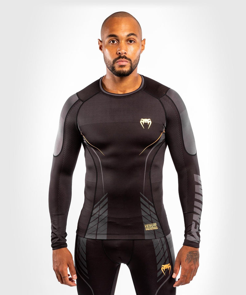 Camiseta de compresión Venum Athletics - Negro/Dorado