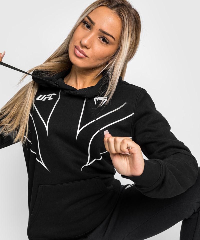 Sudadera con capucha UFC Venum Fight Night 2.0 para mujer - Negra