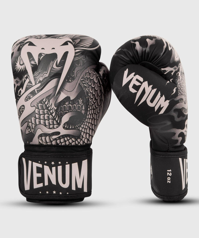 Guantes de boxeo Venum Dragon's Flight - Negro/Arena Foto 3